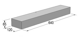 Перемычка бетонная <br>2,5 кирпича Пр-2,5к<br> (640*120*65)