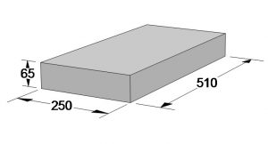 Перекрытие бетонное<br> малое Пл-51 <br>(510*250*65)