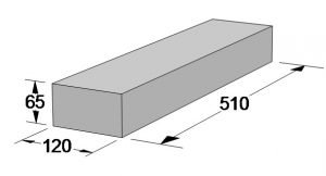 Перемычка бетонная 2 кирпича Пр-2к <br>(510*120*65)